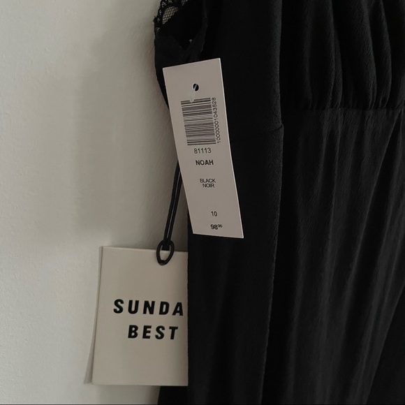 Black Sunday Best Dress with Lace Detail NEW W TAGS - Picture 6 of 7